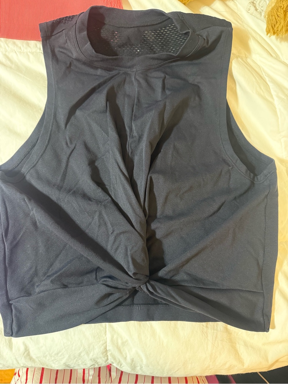Black Twist-Front Women's Tank Top - Unbranded